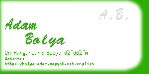 adam bolya business card